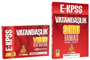 İndeks Akademi 2026 EKPSS Vatandaşlık Video Ders Notları ve Soru Bankası 2'li Set