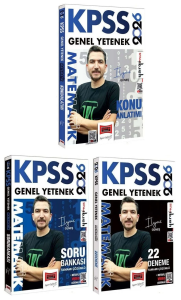 Yargı Yayınları 2026 KPSS Matematik Konu Soru Bankası ve 22 Deneme 3'lü Set
