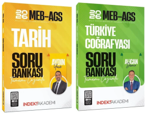 İndeks Akademi 2026 MEB-AGS Tarih ve Türkiye Coğrafyası Soru Bankası 2'li Set