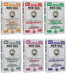 CBA Yayınları 2026 MEB-AGS Eğitim Bilimleri Tüm Dersleri Soru Bankası 6'lı Set Pusula Serisi
