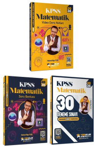 Yediiklim Yayınları 2026 KPSS Matematik Video Ders Notları Soru Bankası 30 Deneme Atölye Serisi 3'lü Set