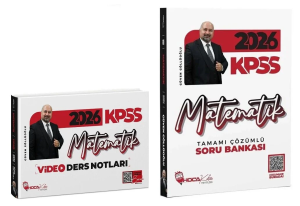 Hoca Kafası Yayınları 2026 KPSS Matematik Video Ders Notları ve Soru Bankası 2'li Set
