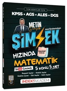 İndeks Akademi KPSS MEB-AGS ALES DGS Şimşek Hızında Matematik Tekrar Föyü Youtube Video Çözümlü