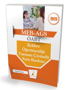 Pelikan Yayınları 2025 MEB - AGS ÖABT Rehber Öğretmenliği Tamamı Çözümlü Soru Bankası