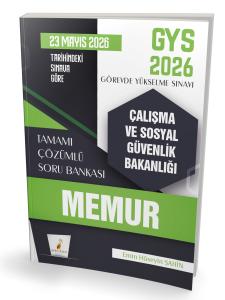 GYS 2026 Görevde Yükselme Sınavı Çalışma ve Sosyal Güvenlik Bakanlığı Memur Tamamı Çözümlü Soru Bankası