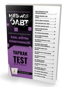 Pelikan Yayınları MEB-AGS ÖABT Özel Eğitim Öğretmenliği Yaprak Test