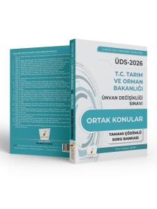 Pelikan Yayınları ÜDS T.C. Tarım ve Orman Bakanlığı Ünvan Değişikliği Sınavı Ortak Konular Tamamı Çözümlü Soru Bankası