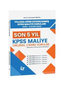 4T Yayınları KPSS A Grubu Maliye Orijinal Çıkmış Sorular Son 5 Yıl Çözümlü