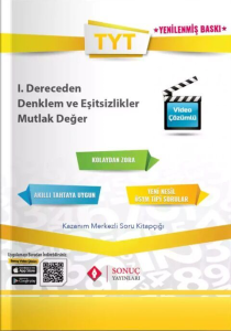 Sonuç Yayınları TYT 1. Dereceden Denklem ve Eşitsizlikler Mutlak Değer