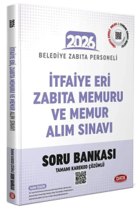 Data Yayınları 2026 İtfaiye Eri, Zabıta Memuru ve Memur Alım Sınavı Soru Bankası