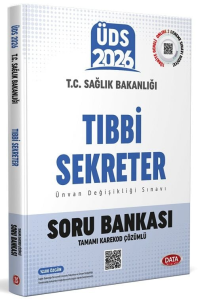 Data Yayınları 2026 T.C. Sağlık Bakanlığı ÜDS Tıbbi Sekreterlik Soru Bankası (Tamamı Karekod Çözümlü)