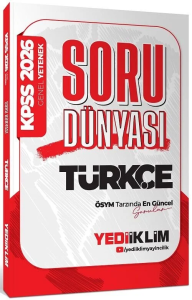 Yediiklim Yayınları 2026 KPSS Türkçe Soru Dünyası Soru Bankası