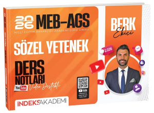 İndeks Akademi 2026 MEB-AGS Sözel Yetenek Video Ders Notları