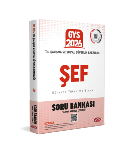 Data Yayınları 2026 T.C. Çalışma ve Sosyal Güvenlik Bakanlığı Şef Tamamı Karekod Çözümlü Soru Bankası