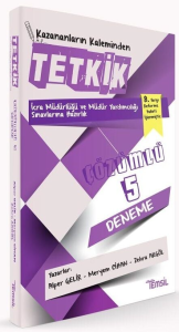 Temsil Yayınları İcra Müdür ve Yardımcılığı Tetkik 5 Deneme Çözümlü