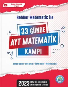 Rehber Matematik AYT Matematik 33 Günde Kamp Kitabı