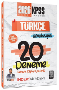 İndeks Akademi 2026 KPSS Türkçe Simülasyon 20 Deneme Çözümlü