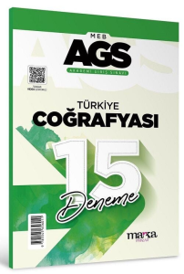 Marka Yayınları MEB-AGS Türkiye Coğrafyası 15 Deneme Çözümlü