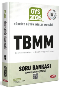Data Yayınları 2026 Türkiye Büyük Millet Meclisi (TBMM) GYS Ortak Konular Soru Bankası