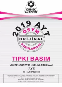 SÜPER FİYAT Örnek Akademi YKS AYT 2019 Tıpkı Basım