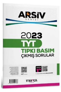 Marka Yayınları TYT Arşiv Serisi 2023 Çıkmış Sorular Çözümlü Tıpkı Basım