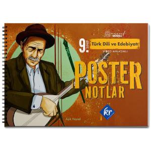 KR Akademi 9. Sınıf Maarif Modeli Türk Dili ve Edebiyatı Poster Notlar