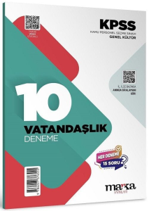Marka Yayınları 2026 KPSS Vatandaşlık 10 Deneme Çözümlü
