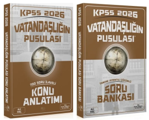 CBA Yayınları 2026 KPSS Vatandaşlık Vatandaşlığın Pusulası Konu Anlatımı ve Soru Bankası 2'li Set