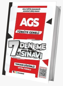 TKM Akademi MEB-AGS Tüm Dersler Türkiye Geneli 7 Deneme Çözümlü