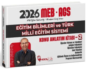 Hoca Kafası Yayınları 2026 MEB-AGS Eğitim Bilimleri ve Türk Milli Eğitim Sistemi Konu Anlatım Kitabı-2