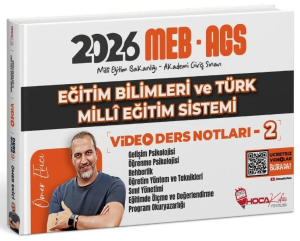 Hoca Kafası Yayınları 2026 MEB-AGS Eğitim Bilimleri ve Türk Milli Eğitim Sistemi Video Ders Notları-2
