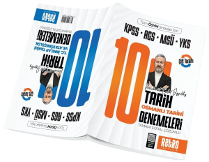 Retro Yayıncılık 2026 KPSS MEB-AGS MSÜ YKS Osmanlı Tarihi, İnkılap Tarihi 10+10 Deneme Çözümlü