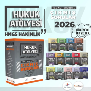 Dizgi Kitap Yayınları 2026 Hukuk Atölyesi HMGS Hakimlik Tamamı Çözümlü Çıkmış Sorular Seti