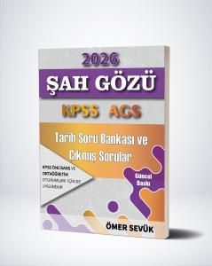 Ömer Sevük 2026 Şah Gözü KPSS AGS  Tarih Soru Bankası ve Çıkmış Sorular