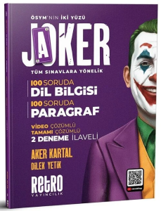 Retro Yayıncılık 100 Soruda Paragraf ve Dil Bilgisi ÖSYM nin İki Yüzü JOKER Soru Bankası Çözümlü