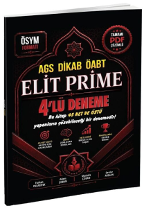 Tahayyül Yayınları ÖABT MEB-AGS DİKAB Din Kültürü Öğretmenliği ELİT PRİME 4 Deneme