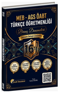 Özdil Akademi ÖABT MEB-AGS Türkçe Öğretmenliği 16 lı Branş Deneme Çözümlü