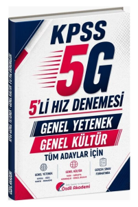 Özdil Akademi KPSS Genel Yetenek Genel Kültür 5G 5 li Hız Denemeleri