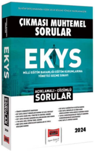 Yargı Yayınları 2024 Çıkması Muhtemel EKYS Açıklamalı Çözümlü Sorular