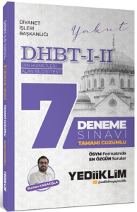 Yediiklim Yayınları DHBT I-II Tamamı Çözümlü 7 Deneme Sınavı