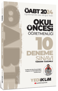 SÜPER FİYAT 2024 ÖABT Okul Öncesi Öğretmenliği Tamamı Çözümlü 10 Deneme Yediiklim Yayınları