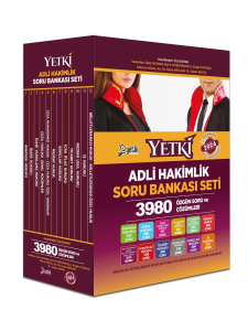 Yetki Yayınları 2026 Adli Hakimlik Soru Bankası Seti