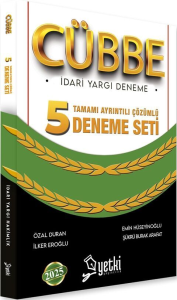 Yetki Yayınları 2025 İdari Hakimlik CÜBBE 5 Deneme Çözümlü