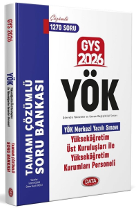 Data Yayınları 2026 YÖK Üst Kuruluşları ile YÖK Personeli GYS Tamamı Çözümlü Soru Bankası