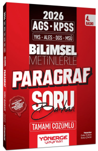Yönerge Yayınları 2026 KPSS MEB-AGS TYT ALES DGS MSÜ Bilimsel Metinlerle Paragraf Soru Bankası