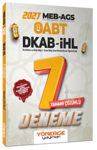 Yönerge Yayınları 2027 ÖABT MEB-AGS DKAB Din Kültürü ve Ahlak Bilgisi Öğretmenliği 7 Deneme Çözümlü