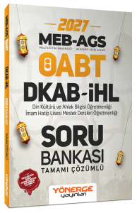 Yönerge Yayınları 2027 ÖABT MEB-AGS DKAB Din Kültürü ve Ahlak Bilgisi Öğretmenliği Soru Bankası Çözümlü