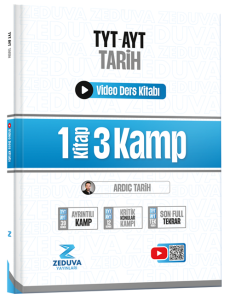 Zeduva Yayınları Ardıç Tarih TYT-AYT Tarih 1 Kitap 3 Kamp Video Ders Kitabı