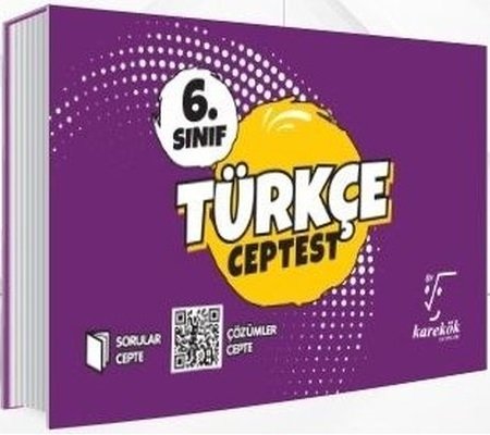 Karekök Yayınları 6. Sınıf Türkçe Cep Test Komisyon