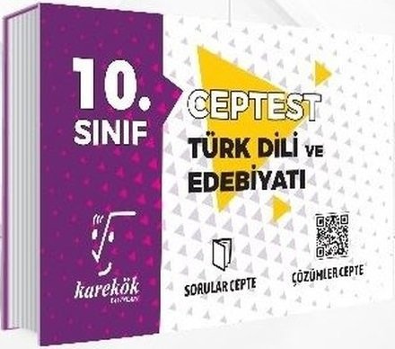 Karekök Yayınları 10. Sınıf Türk Dili ve Edebiyatı Cep Test Komisyon